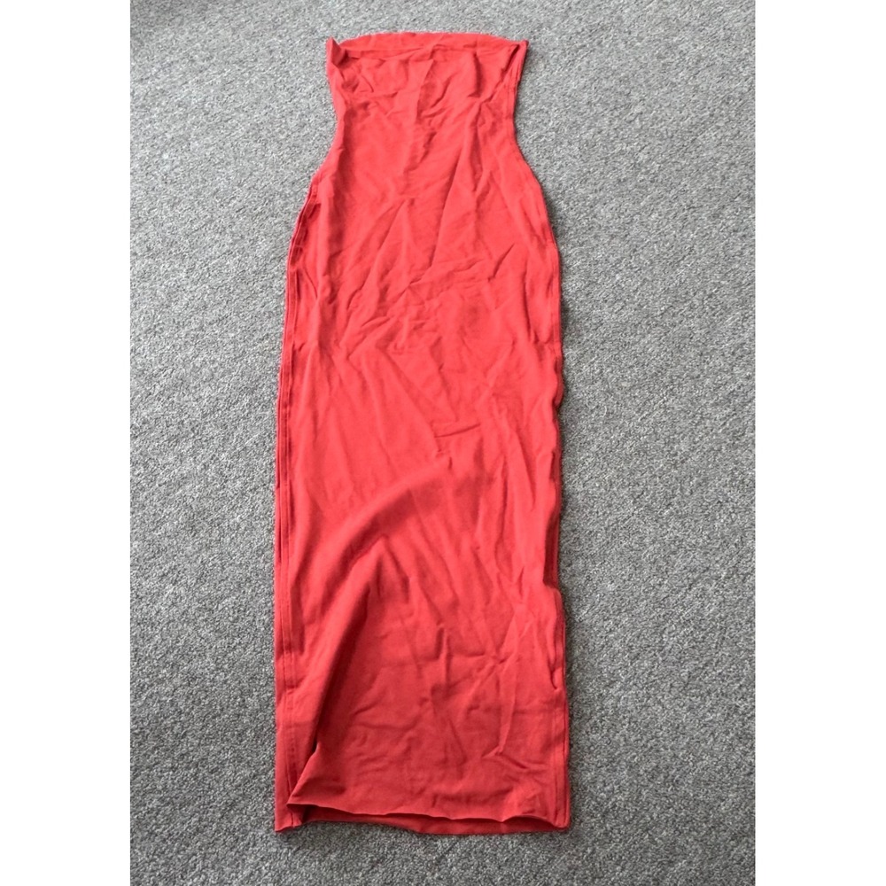 SKIMS Classic Swim Convertible Tube Dress Terra Red Orange OP-ONS-10180W XXS NEW
